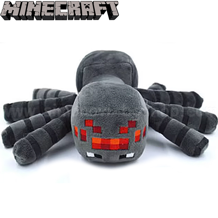*2025 Minecraft Movie Майнкрафт Плюшена играчка Черен паяк *2025 Minecraft Movie Майнкрафт Плюшена играчка Черен паяк