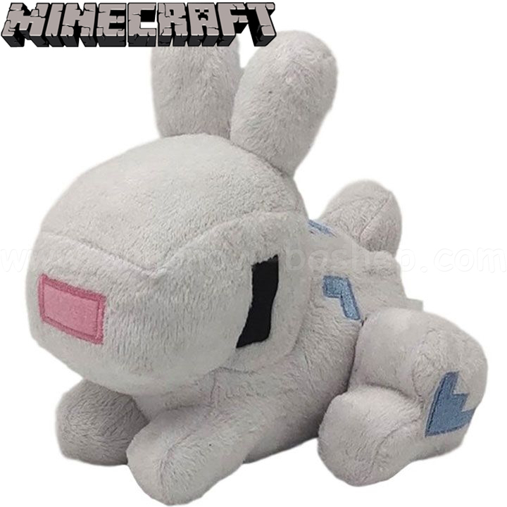 *2025 Minecraft Movie Майнкрафт Плюшена играчка Бял заек/ Rabbit *2025 Minecraft Movie Майнкрафт Плюшена играчка Бял заек/ Rabbit