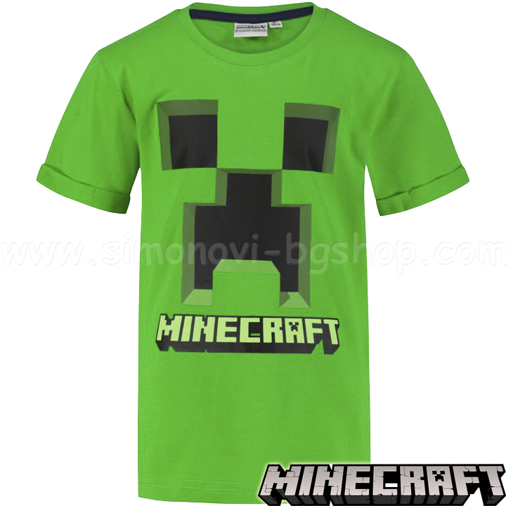 Minecraft Зелена тениска Creeper MNCT-3-272 Minecraft Зелена тениска Creeper MNCT-3-272