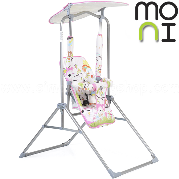 Moni Garden swing with canopy Funny Pink
