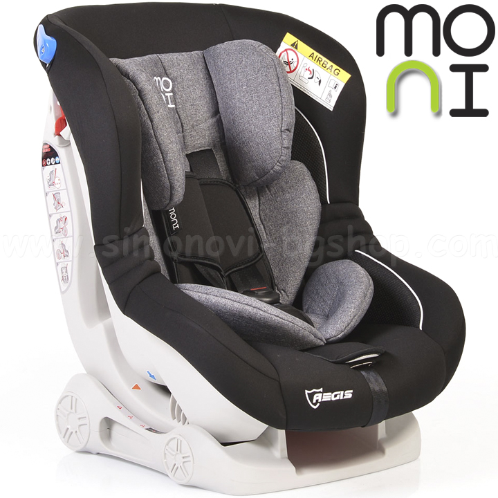 Scaun auto Moni 0-18kg. Aegis Grey / Black