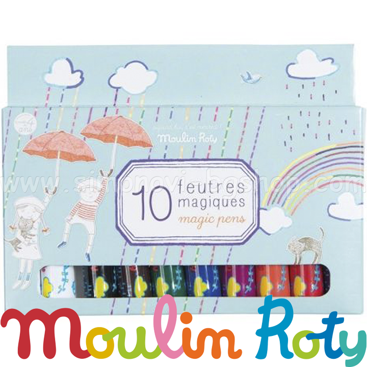 Moulin Roty Box with 10 Magic Pencil 713131