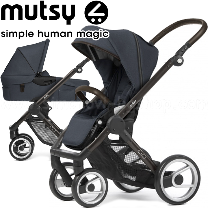 Mutsy   21 Evo Farmer Stone Wash Black Brown
