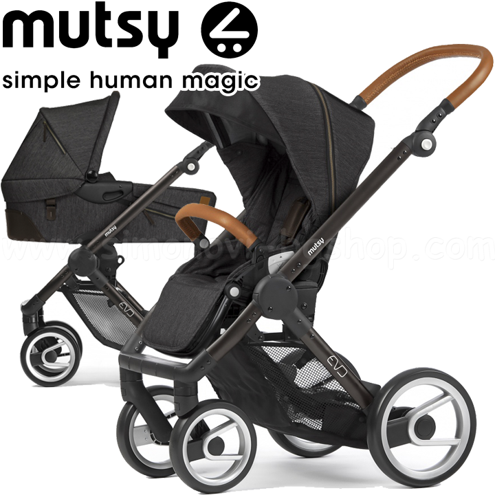 Mutsy   21 Evo Industrial Charcoal Black Brown