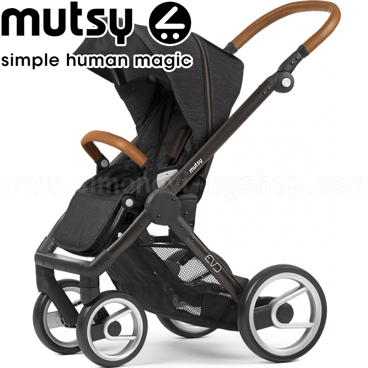 Mutsy   Evo Industrial Charcoal Black Brown