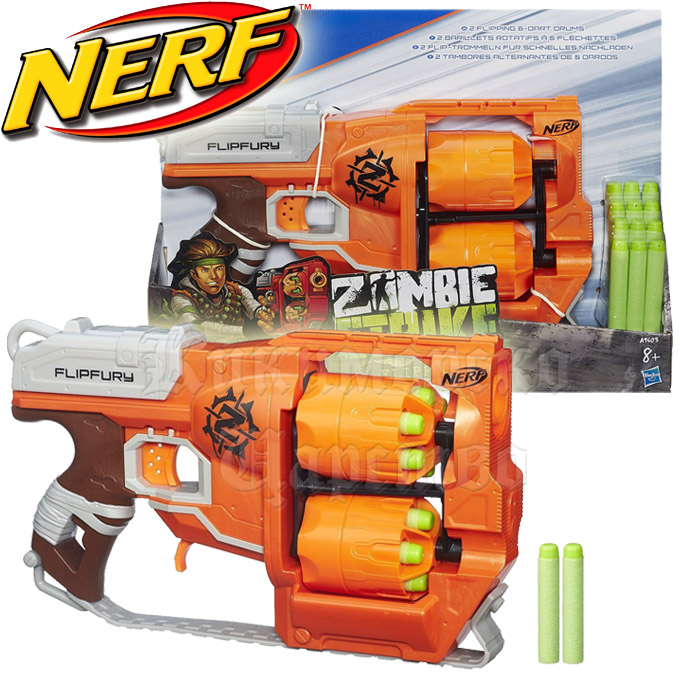 *Hasbro Nerf Zombie Strike  Flipfury A9603