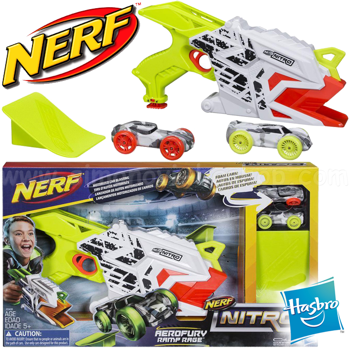 * Hasbro Nerf Nitro Blast with 2 pcs Aerofury Ramp Rage E0408