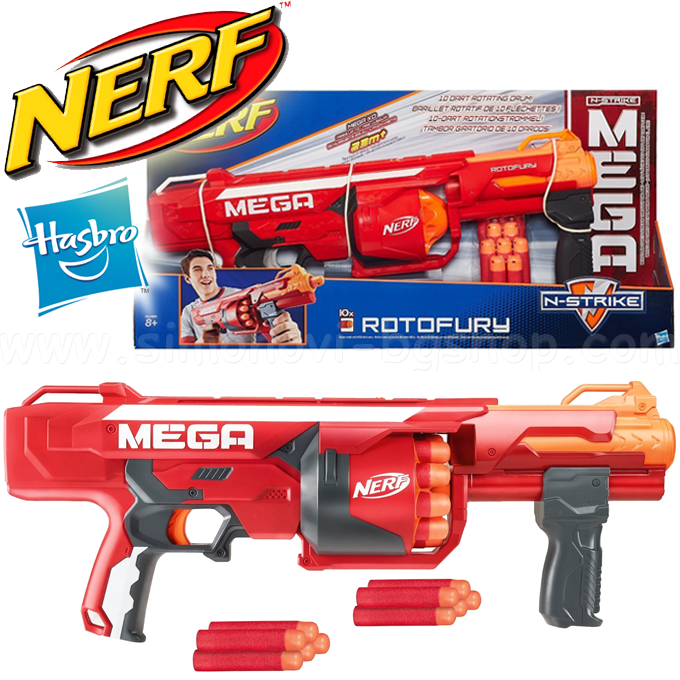 *Hasbro Nerf N-Strike  Mega Rotofury B1269