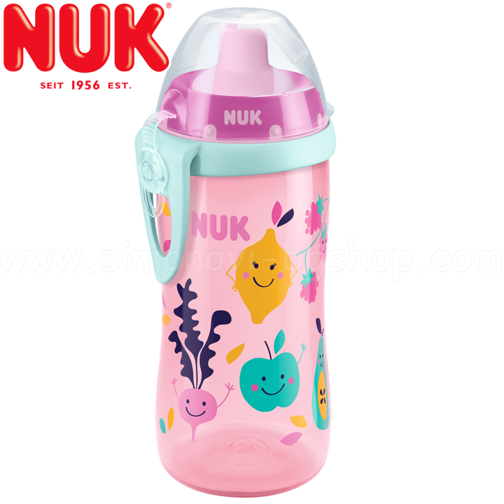 Nuk Flexy Cup Cup with straw 300ml. 18 + 