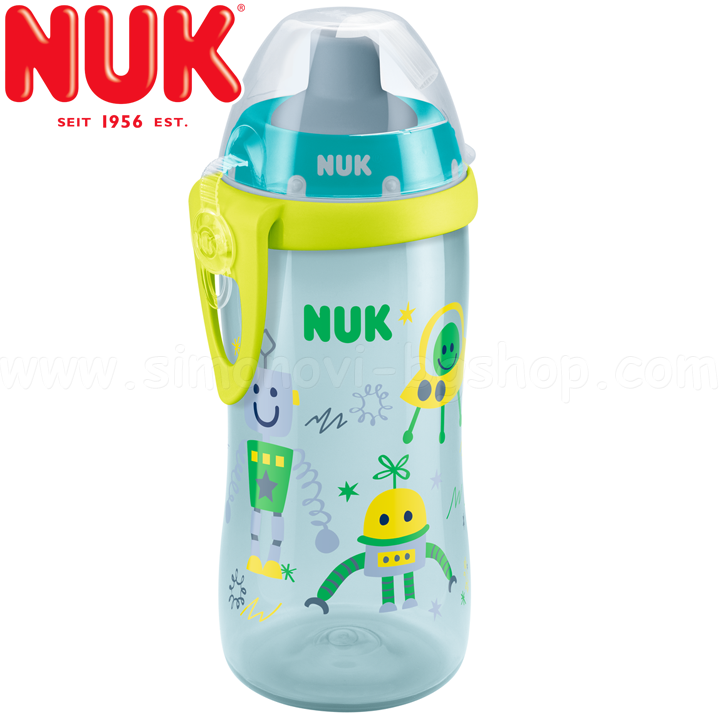 Nuk Flexy Cup Cup with straw 300ml. 18 + 