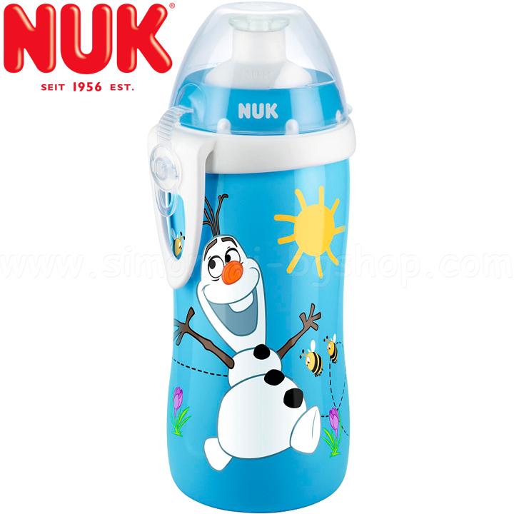 Nuk - Junior Cup 300ml bottle with valve Disney Frozen Olaf10.525.191