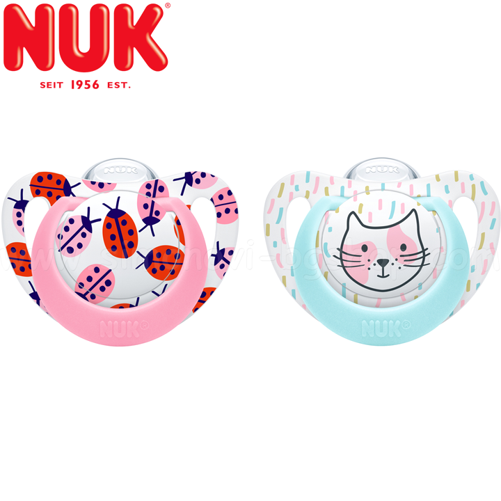Nuk Genius    2. 0%BPA 6-18. Ladybug/Cat