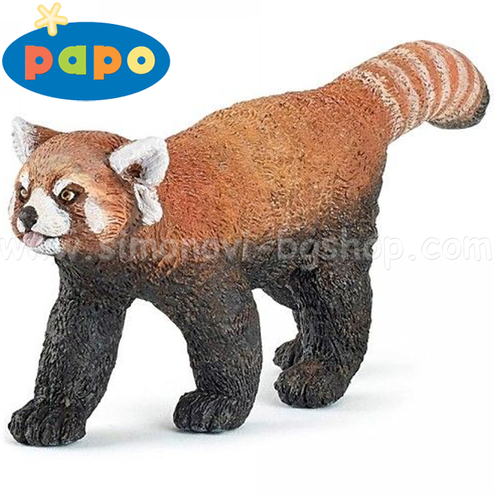 Papo - Seria de animale sălbatice - Figurină roșie Panda 50217