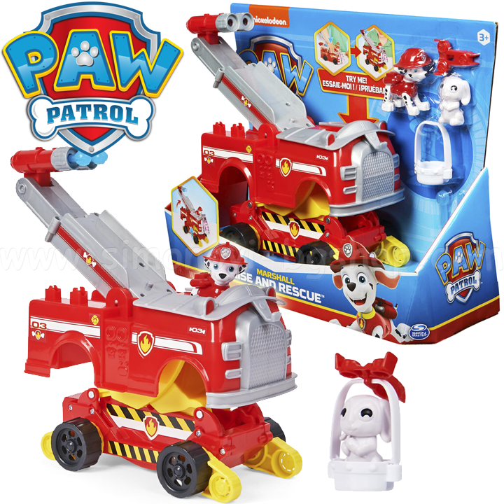 * Paw Patrol RISE & RESCUE Vehicle with Marshall Figure 6063638