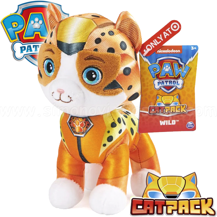 * Paw Patrol Cat Pack Плюшена играчка 20см. котенце Wild 6064754 * Paw Patrol Cat Pack Плюшена играчка 20см. котенце Wild 6064754