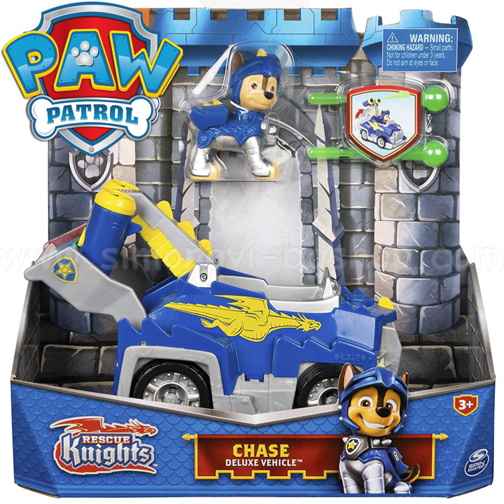 Paw Patrol Rescue Knight Vehicle with Chase figurine 6063584