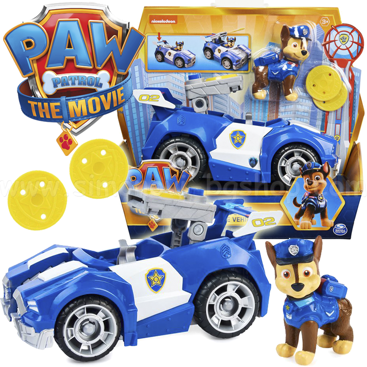 * Paw Patrol The Movie Transforming Police Car Chase 6060434