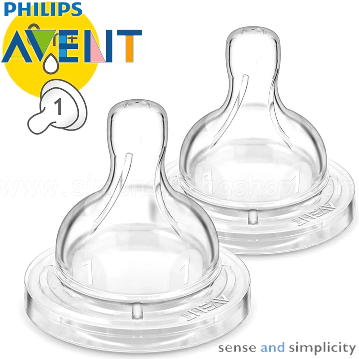 * Philips AVENT Classic+ Anti-Colic   Slow 0+ 2.SCF631/27