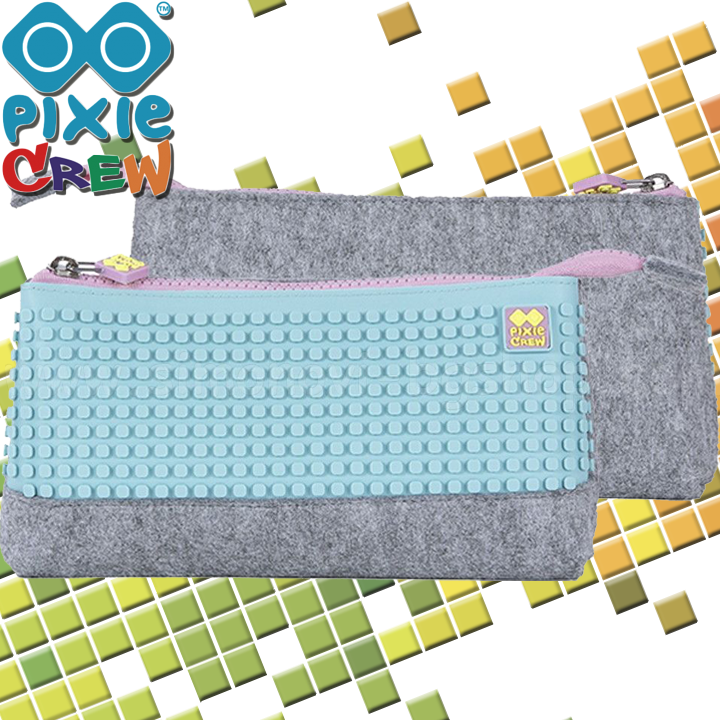 Pixie Crew Nesesser 1 fermoar Grey/Turquoise PXA-01-W09