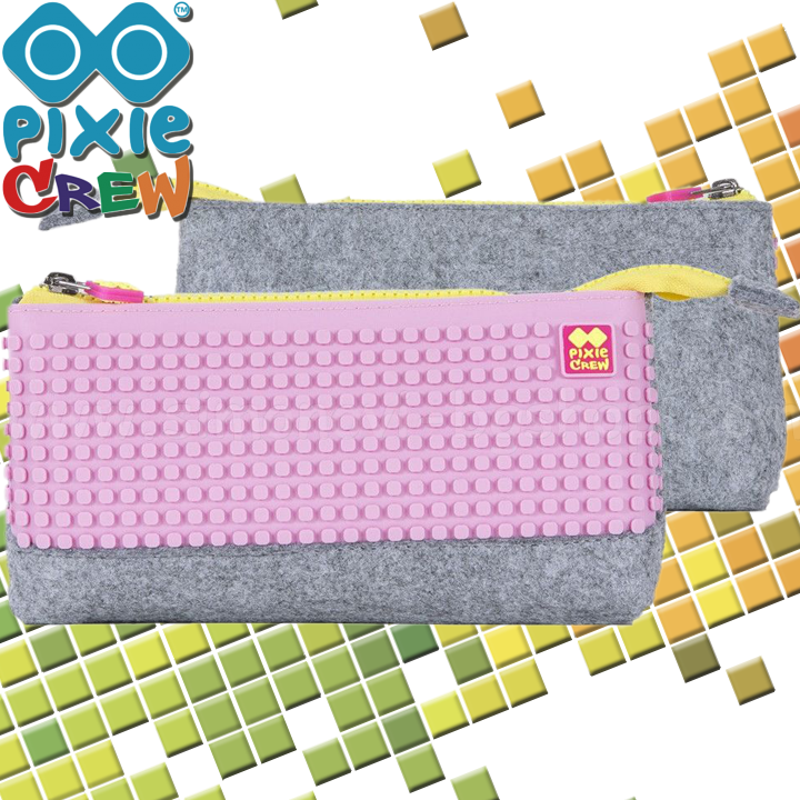 Pixie Crew Nesesser 1 fermoar Grey/Pink PXA-01-W17
