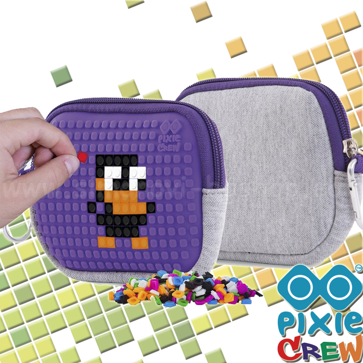 Pixie Crew Purse Gray / Purple PXA-07-22