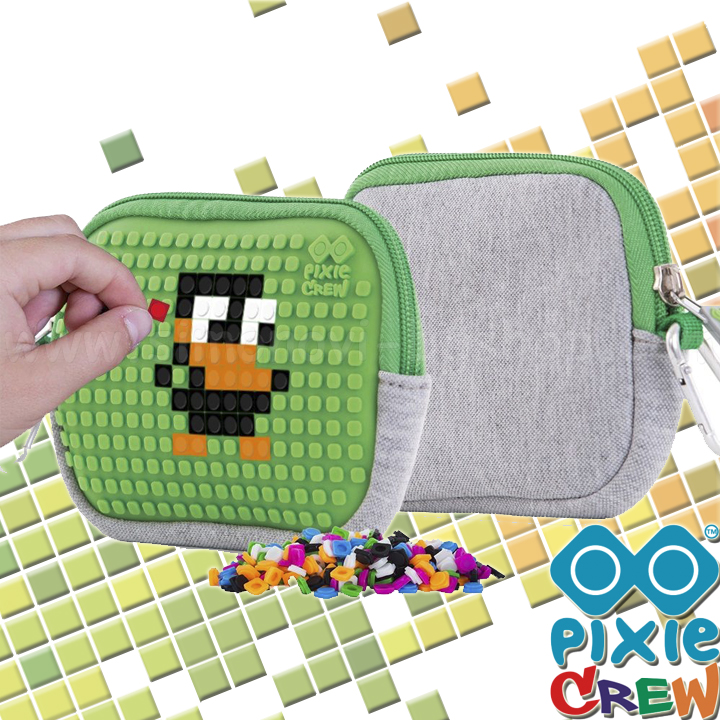 Pixie Crew Purse Gray / Green PXA-07-24