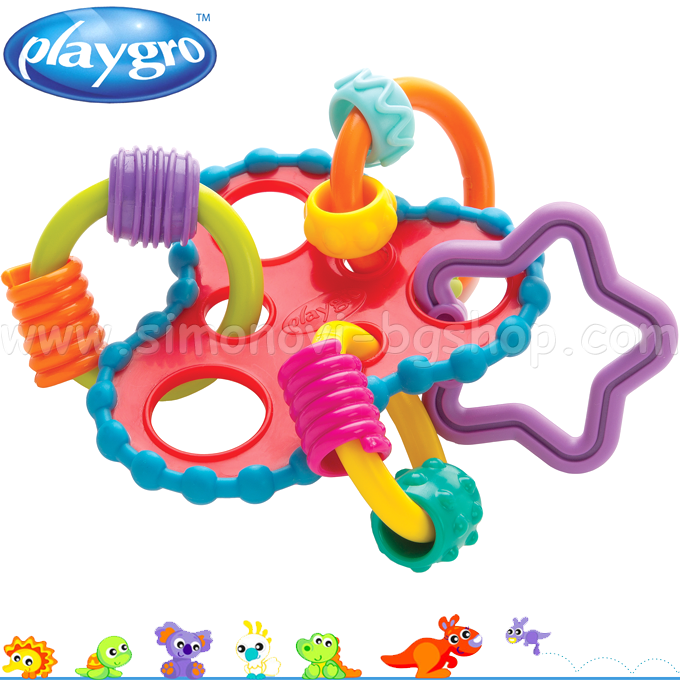 Playgro Rattle with rings PG-0333