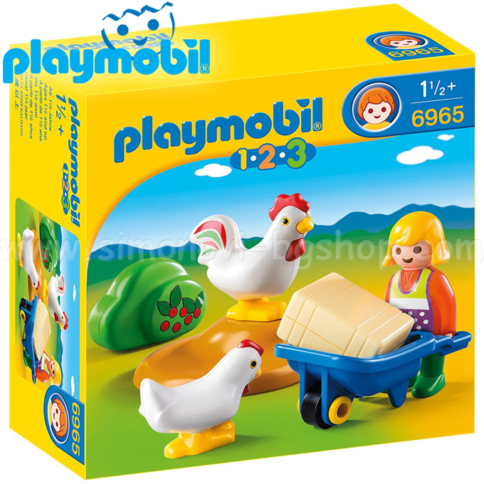 Playmobil 1-2-3 Hamster and Chicken 6965