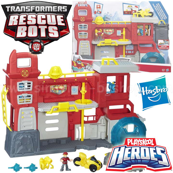 Hasbro Playskool Heroes Transformatoare de salvare Bots Stație de incendiu