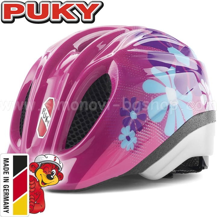 PUKY Helmet PH1 Pink Flowers