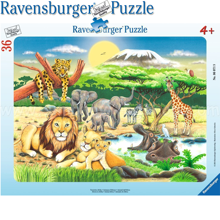 Ravensburger - Puzzle 36ch. "Animals of Africa" 06071