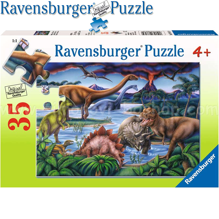 Ravensburger - Puzzle 35ch. "Dinosaurs" 08613