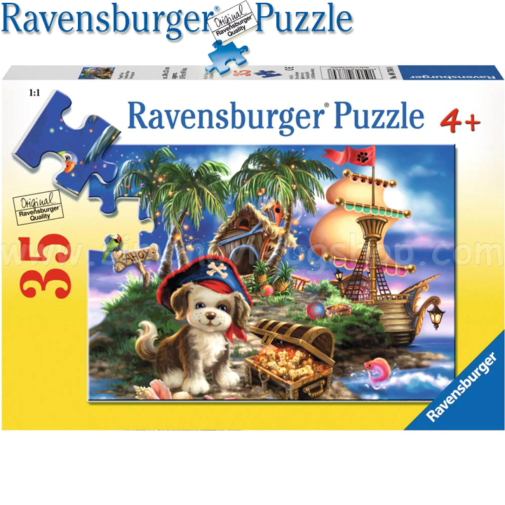 Ravensburger - Puzzle 35ch. "Pirate Puppy" 08764