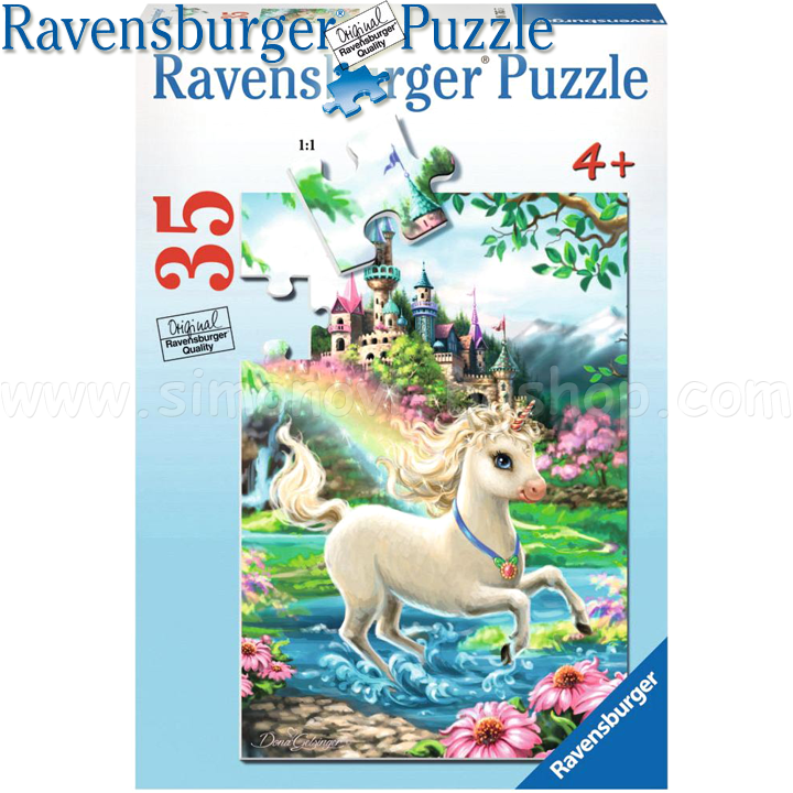 Ravensburger - Puzzle 35ch. "Castle Unicorn '08765