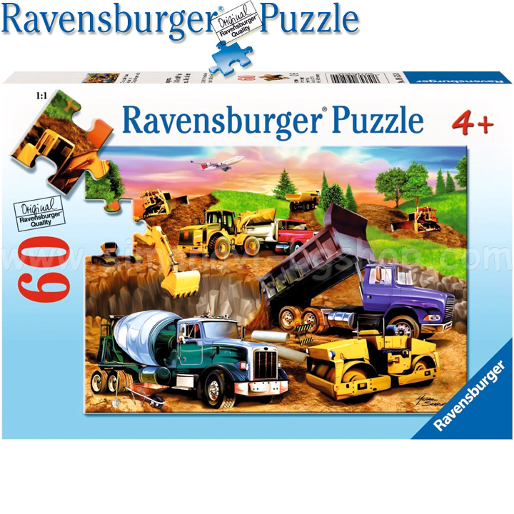 Ravensburger - Puzzle 60ch. "Building site" 09525