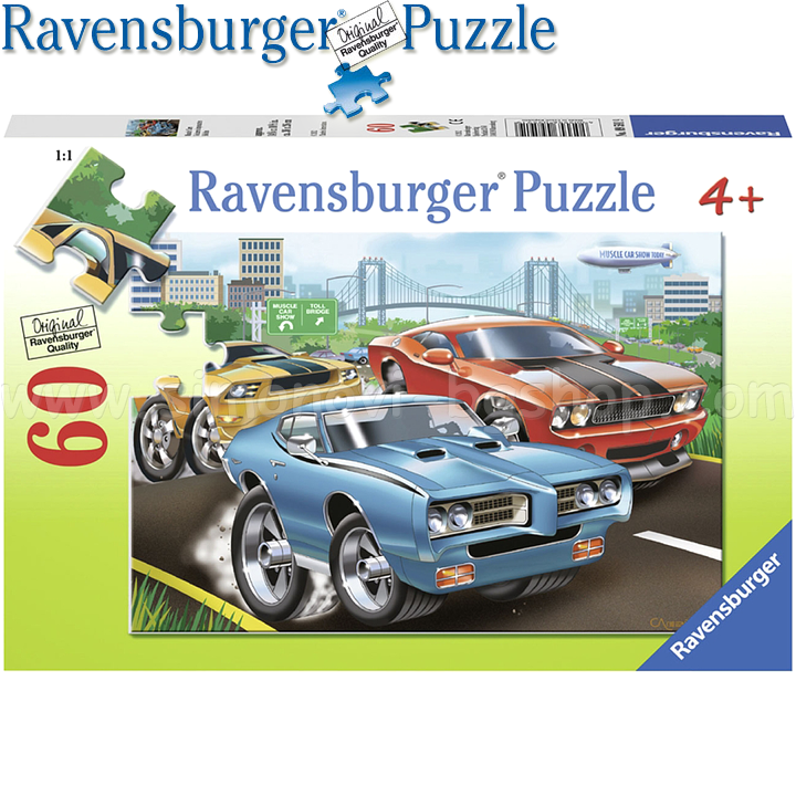 Ravensburger - Puzzle 60ch. "Fast Car" 09591