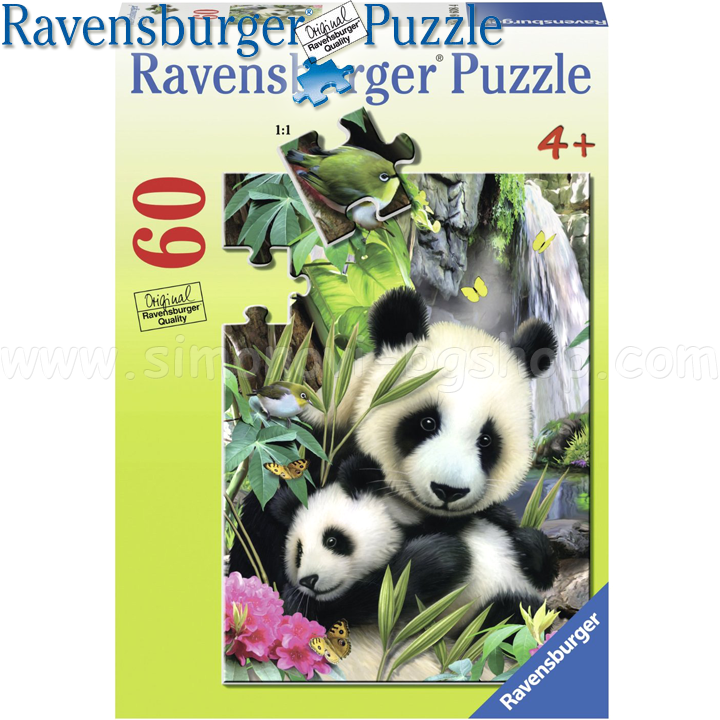 Ravensburger - Puzzle 60ch. "Family pandas" 09608