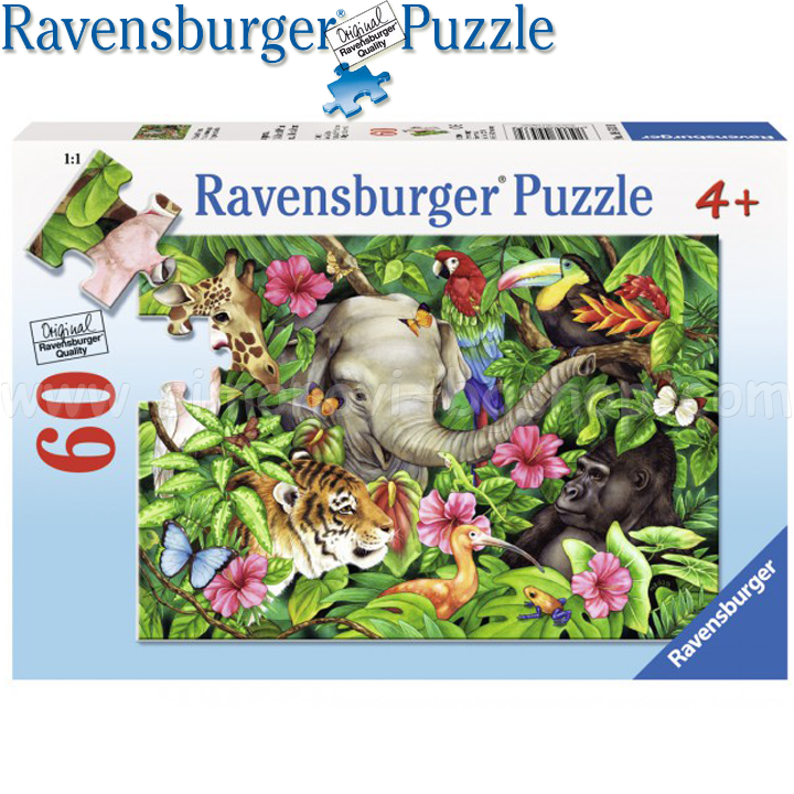 Ravensburger Puzzle 60ch. "Tropical Friends" 09 533