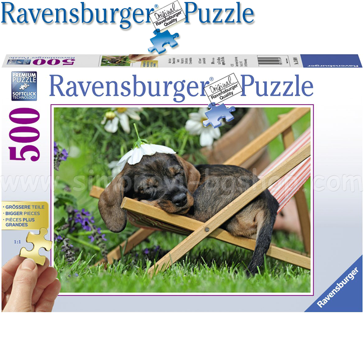 Ravensburger. - Puzzle 500 de ore "catelus dulce" 13649