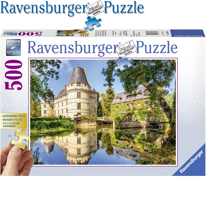 Ravensburger - Puzzle 500 de ore "Chateau de Lisle în Franța" 13650.