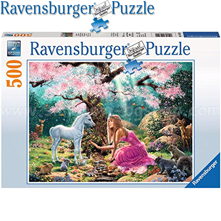 Ravensburger - Puzzle 500ch. "Girl with a unicorn" 14642