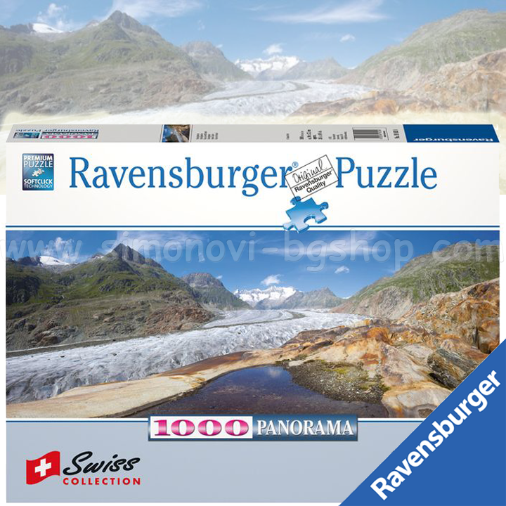 Ravensburger Puzzle 1000ch. Aletsch ghețar 19102