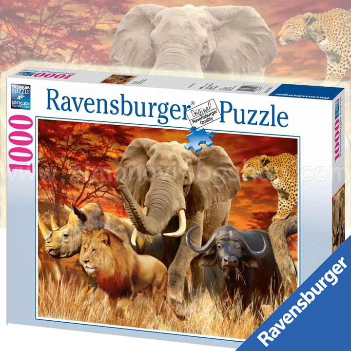 Ravensburger Puzzle 1000ch. Big Five 19143