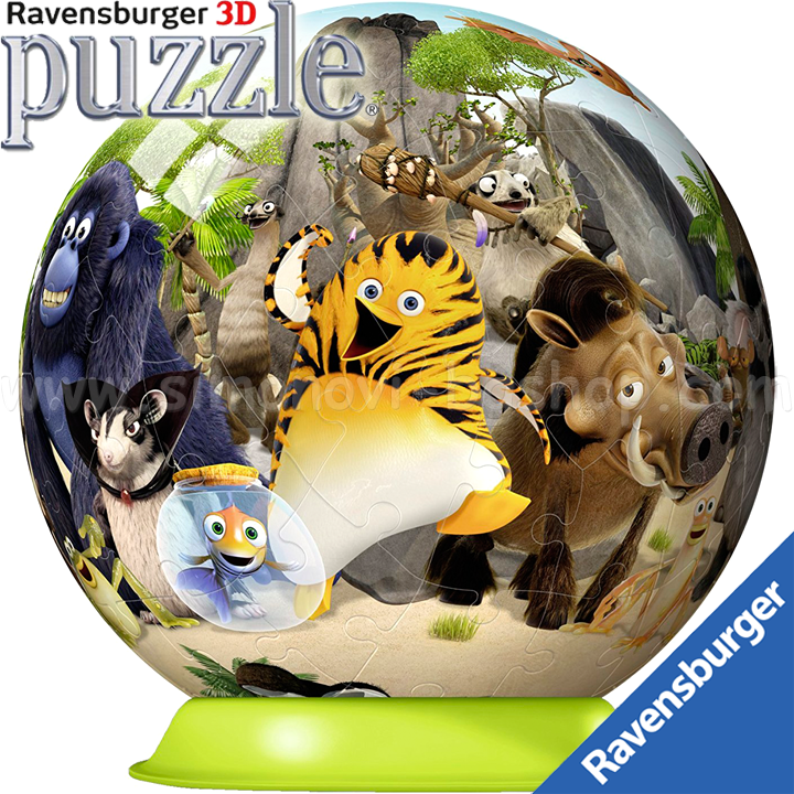 Ravensburger - 3D Puzzle 72h. Wild animals 11829