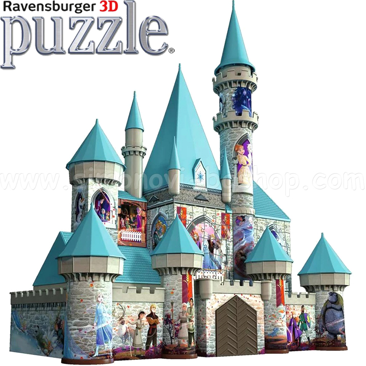 Ravensburger 3D Puzzle 216h. Regatul înghețat: Castelul 11156