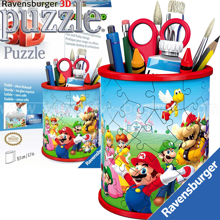 Ravensburger 3D Puzzle 54h. "Make a pencil case - Super Mario" 11255