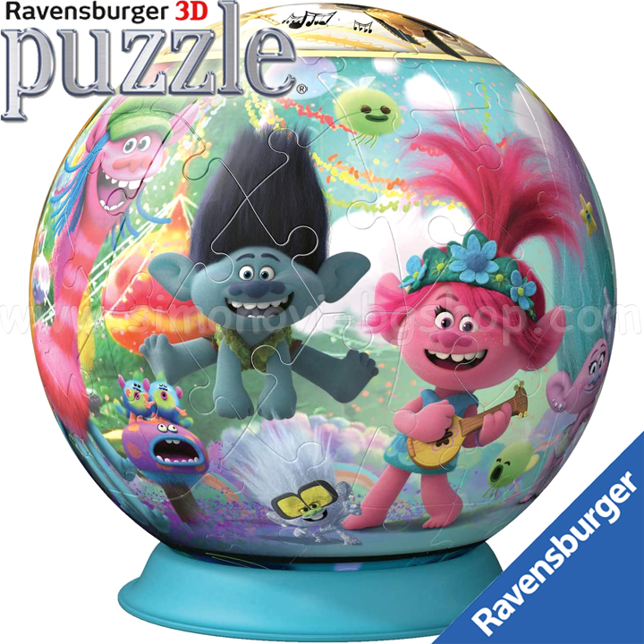 Ravensburger 3D Puzzle 72h. Trolls 2 The Tour 11169