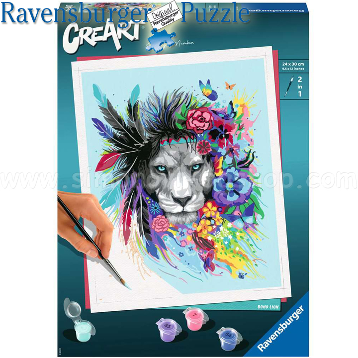 Ravensburger CreArt Drawing by adult numbers "Lion" 20130