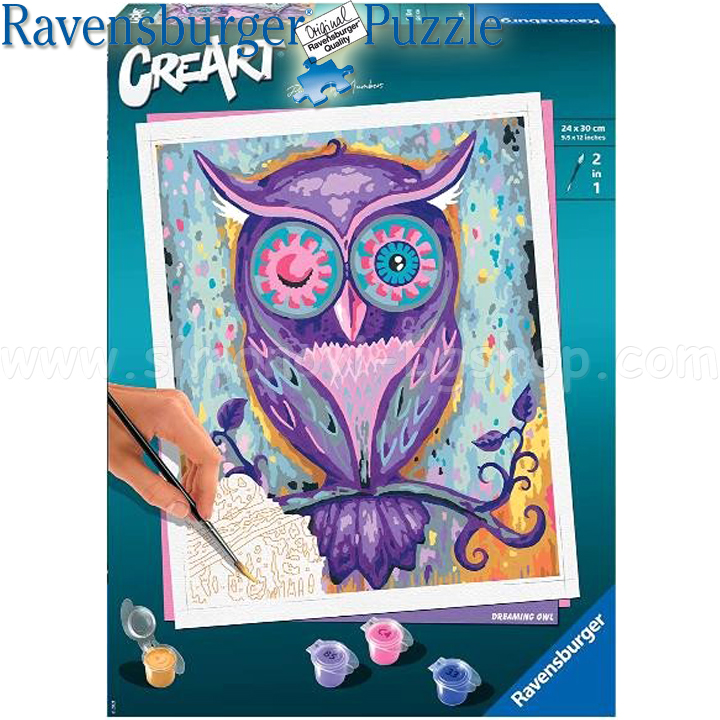 Ravensburger CreArt Drawing on Adult Numbers "The Owl's Dream" 28990