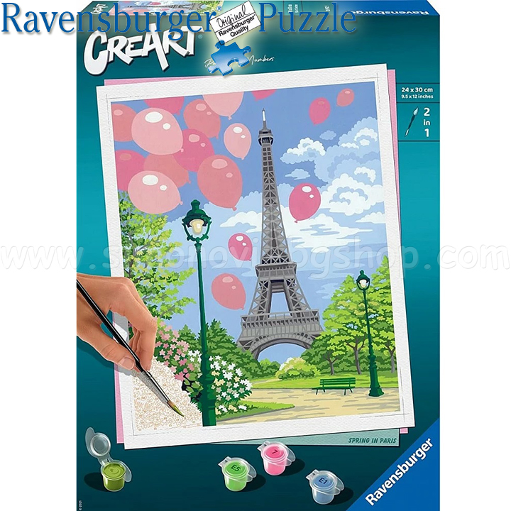 Ravensburger CreArt Drawing on adult numbers "Spring in Paris" 28992